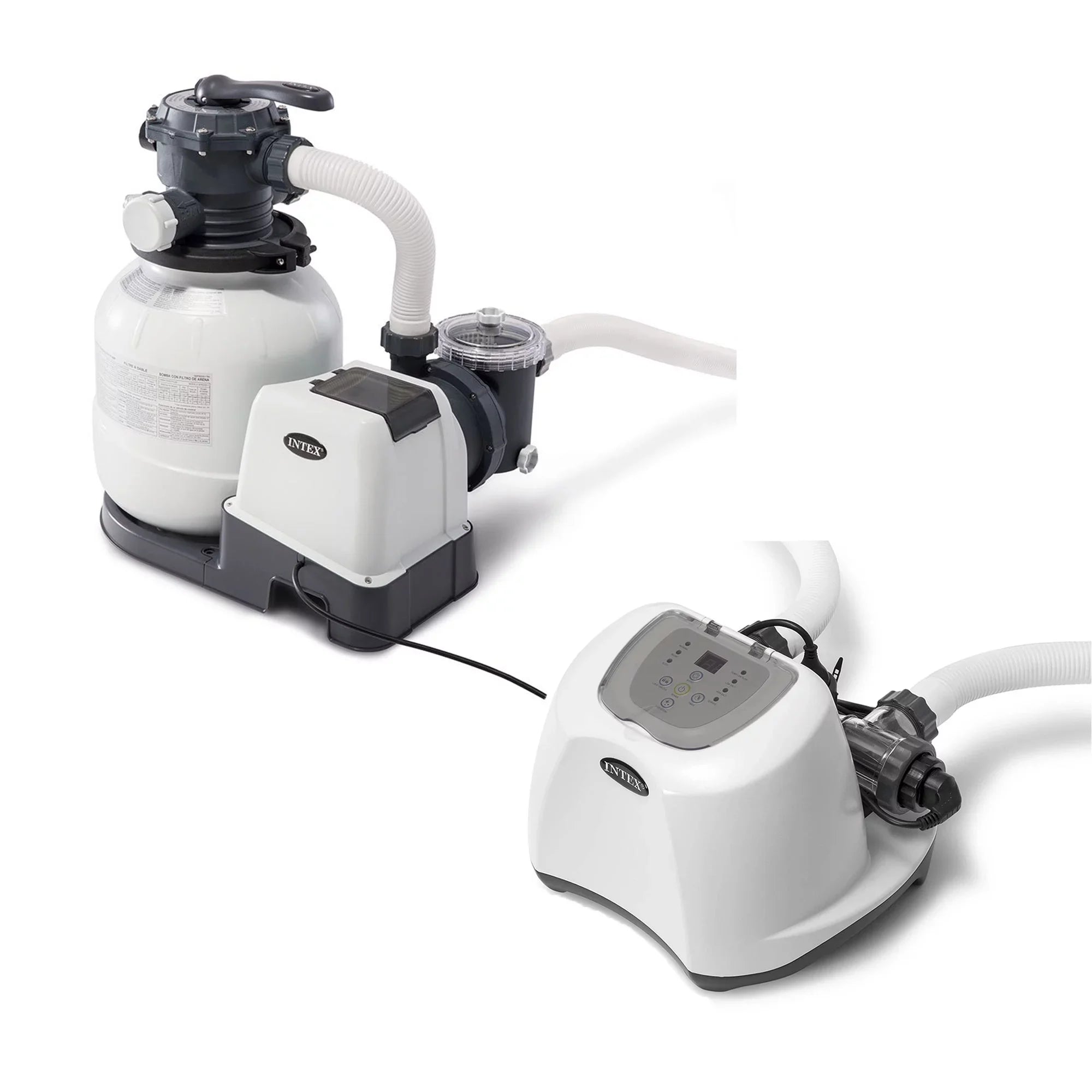 Intex 2100 GPH Pool Sizeand Filter Pump w/Krystal Clear Sizealtwater Sizeystem