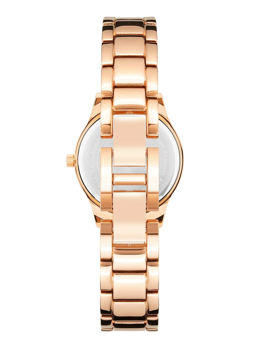 Armitron Ladies Dress Beige and Rose Gold-Tone Crystal Watch