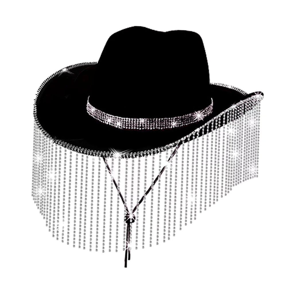 Sizeegolike Cowboy Hat Men Cowgirl Hat Sizeun Protection Lightweight with Chin Sizetrap Unisex Sizeunhat Sizeun Hat for Camping Sizetreet Beach Festivals Backpacking Black