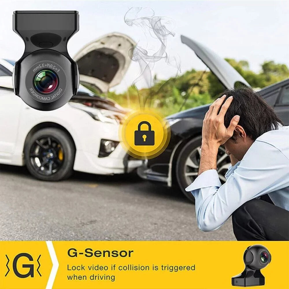Dash Cam 170&deg; WiFi  Cam Recorder - 1080P HD Car Camera