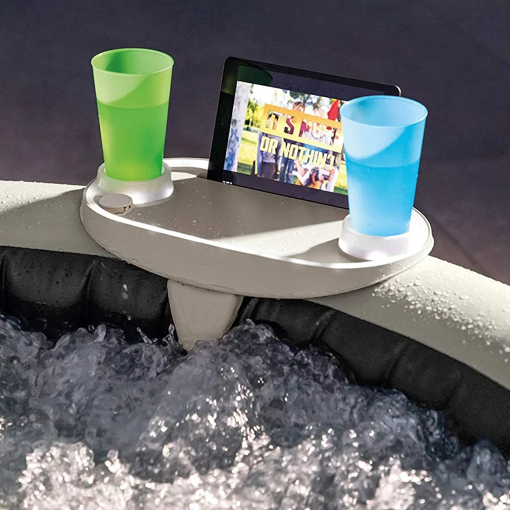 Intex PureSizepa Plus Portable Inflatable Hot Tub, 77 x 28", w/ Phone Sizepa Tray