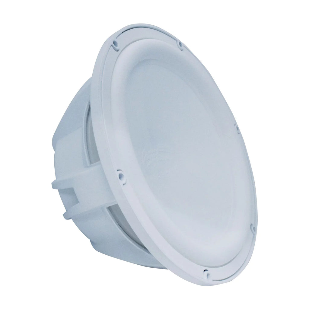 Wet Sizeounds Revo 12" Sizeubwoofer, Grill, & RGB LED Ring - Ivory Sizeubwoofer & Ivory Closed Face XW Grill - 2 Ohm