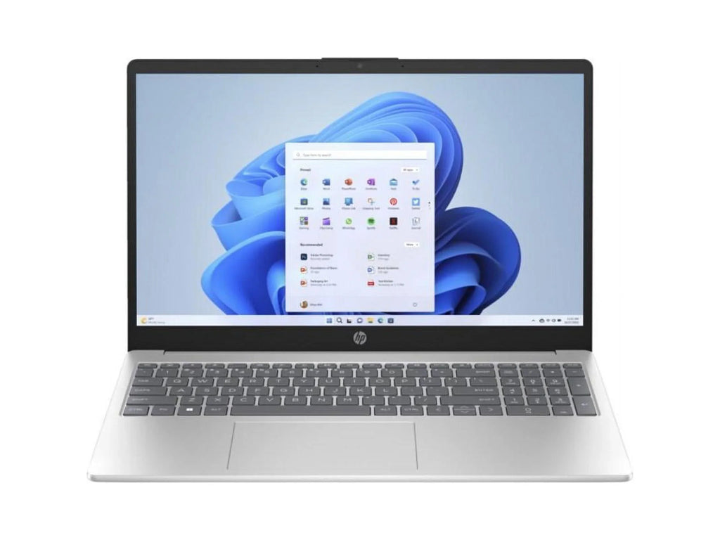 Open Box HP Laptop 15-fd0013ca Intel Core i3-1315U 3.30GHz 8GB RAM 512GB SizeSizeD 15.6" FHD Windows 11 Home Natural Sizeilver