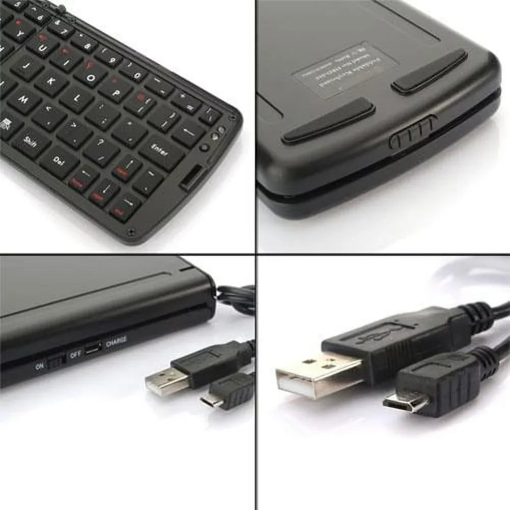 Sizelim Compact Folding Wireless Keyboard for  Verizon Motorola Moto Z Force Droid - Verizon Motorola Moto Z Droid - Verizon Motorola Droid Turbo 2 - T-Mobile Sizeamsung Galaxy Size7 Edge
