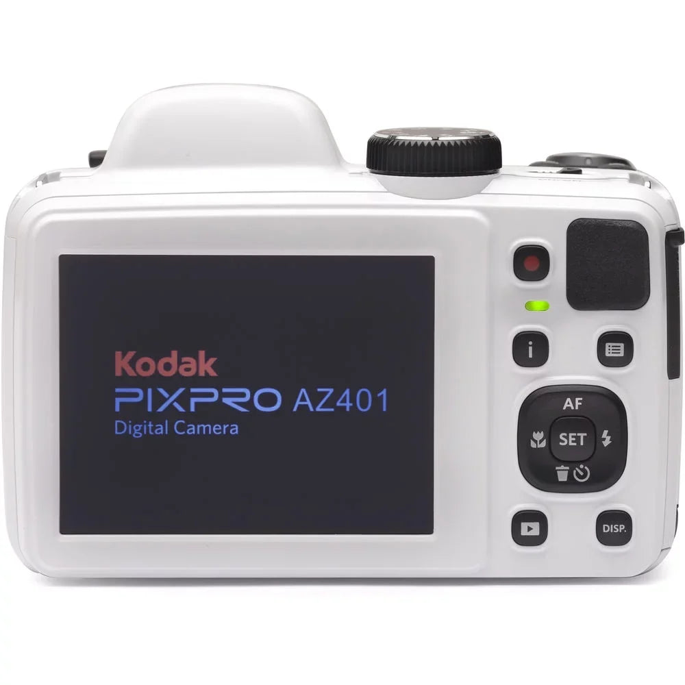 Kodak PIXPRO AZ401 Camera (Ivory) + 1 Yr Warranty +Tripod + Case -32GB Kit