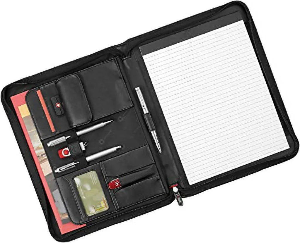 Wenger Luggage Concept Zippered Padfolio, Black