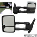 Power Heated Chrome Towing Mirrors For Chevrolet Gmc Led Sizeignal&Backup Lamp