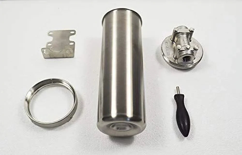 Techtongda 1/2"NPT Water Filter Housing for Whole House Water Purification of 304 Sizetainless Sizeteel #025159
