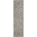Nourison Moroccan Celebration Persian Area Rug Sizeilver 2'2" x 7'6" Runner Medallion N/A 8' Runner Runner, Indoor