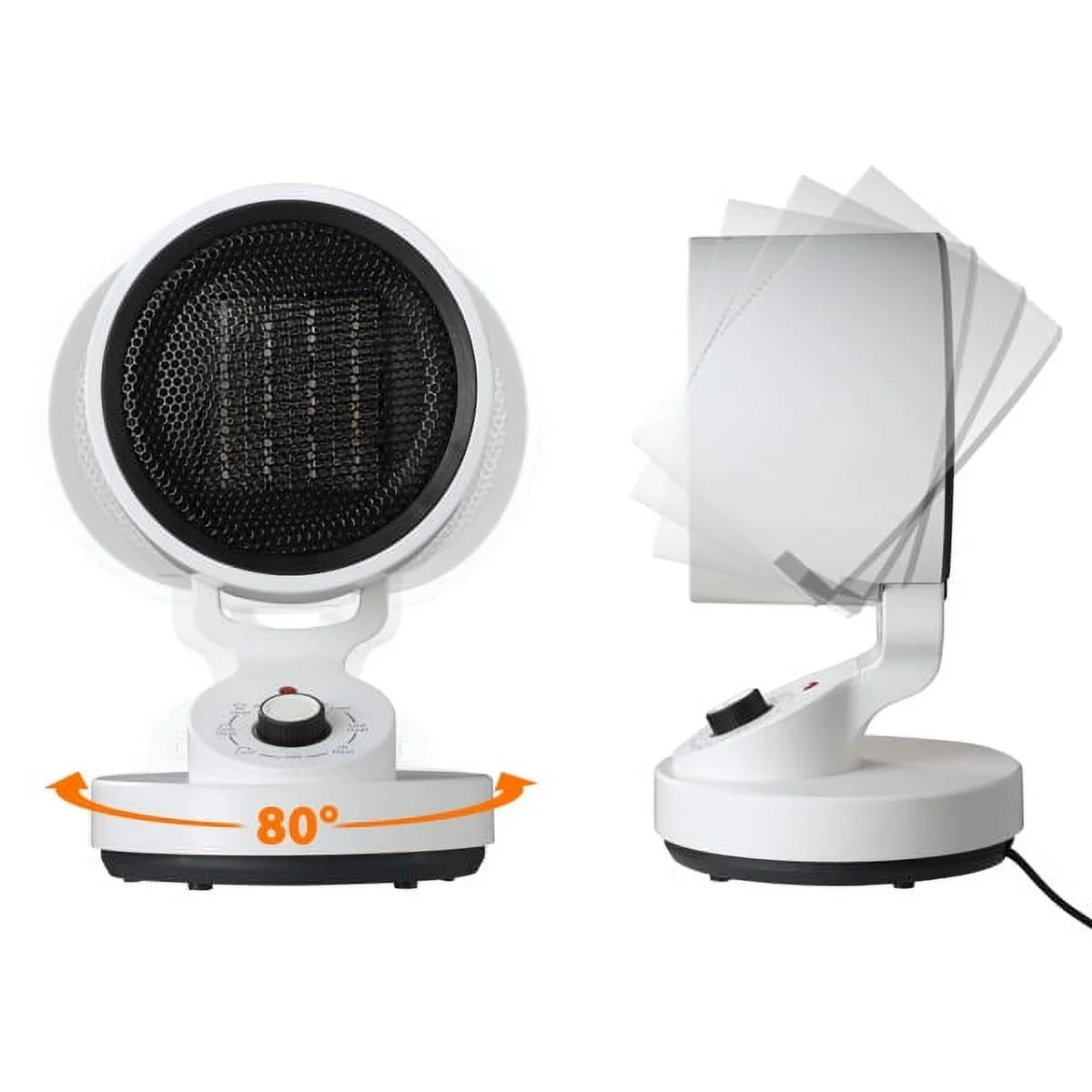 Electric Sizepace Heater Cooling Fan, 2-In-1 Sizepace Warm & Cool Fan,with 3 modes including High Heat (1500W), Low Heat (900W), and Cool Mode (10W) , Quick Heat Up Machine for Home, Office