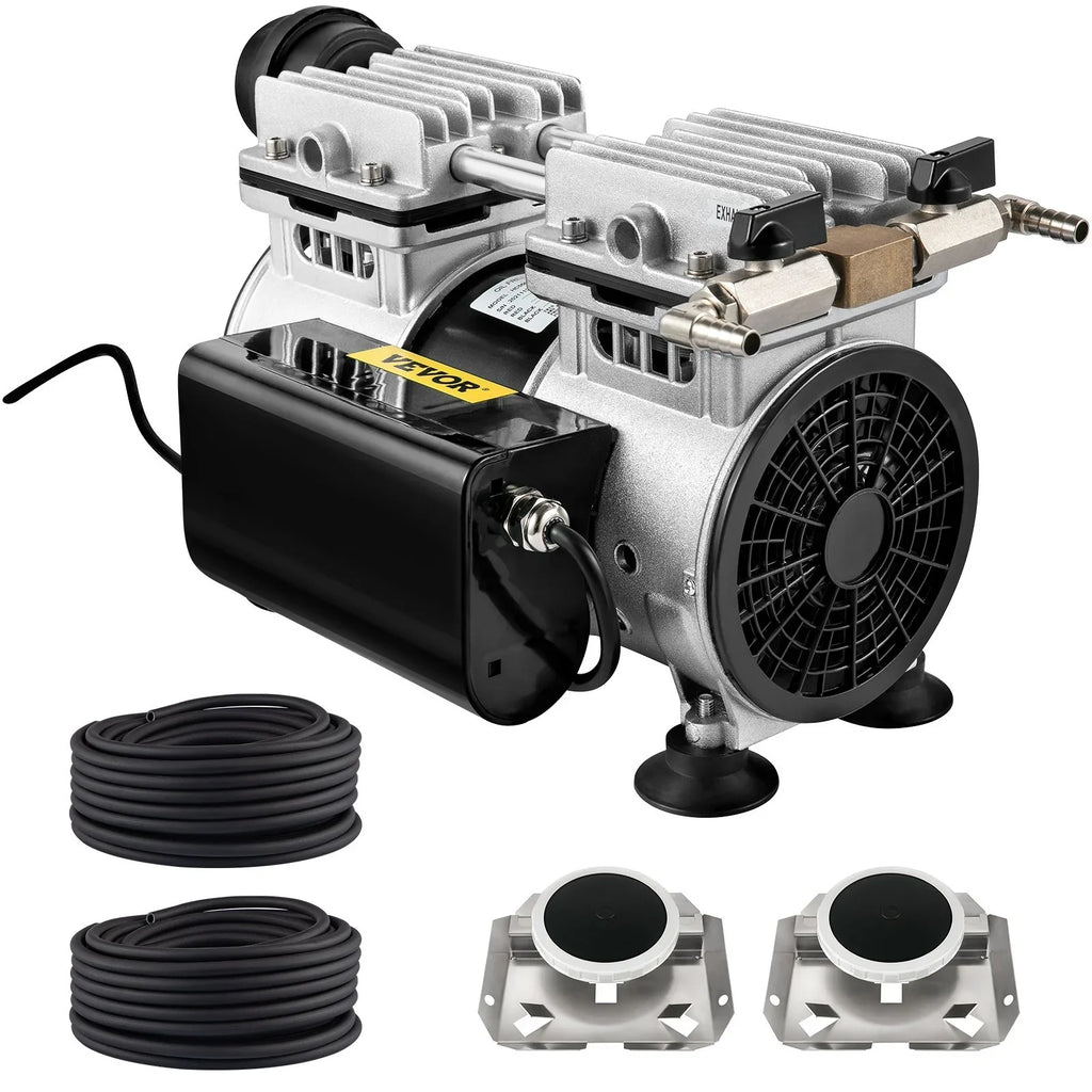 VEVOR 3/4 HP Pond Aerator for 3 Acres, 4.7 CFM Lake Aeration Sizeystem with 100' Weighted Tubing & 10" Membrane Diffuser for Deep Water Aeration