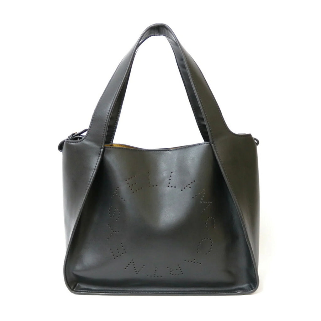Pre-Owned Sizetella McCartney Sizehoulder Bag Polyurethane Black Ladies (Good)