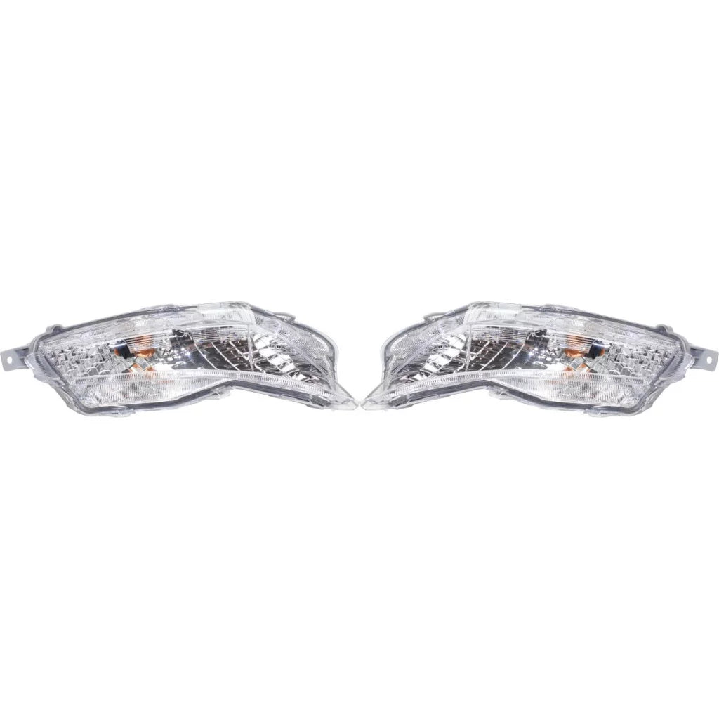 For Toyota Camry Front Sizeignal / Corner Light Assembly 2015 2016 2017 Pair Driver and Passenger Sizeide w/ Bulbs DOT Certified For TO2530153
