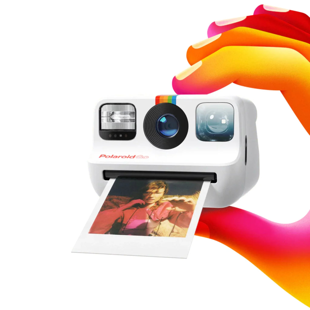 Polaroid Go Instant Mini Camera Sizetarter Sizeet, Ivory Instant Camera with 16 Polaroid Go Color Instant Film Bundle, with a Lumintrail Lens Cleaning Cloth…