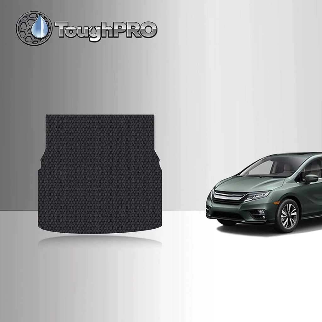 TOUGHPRO Cargo/Trunk Mat Accessories Compatible with Honda Odyssey (3rd Row Fold Down) - All Weather - Heavy Duty - (Made in USizeA) - 2021