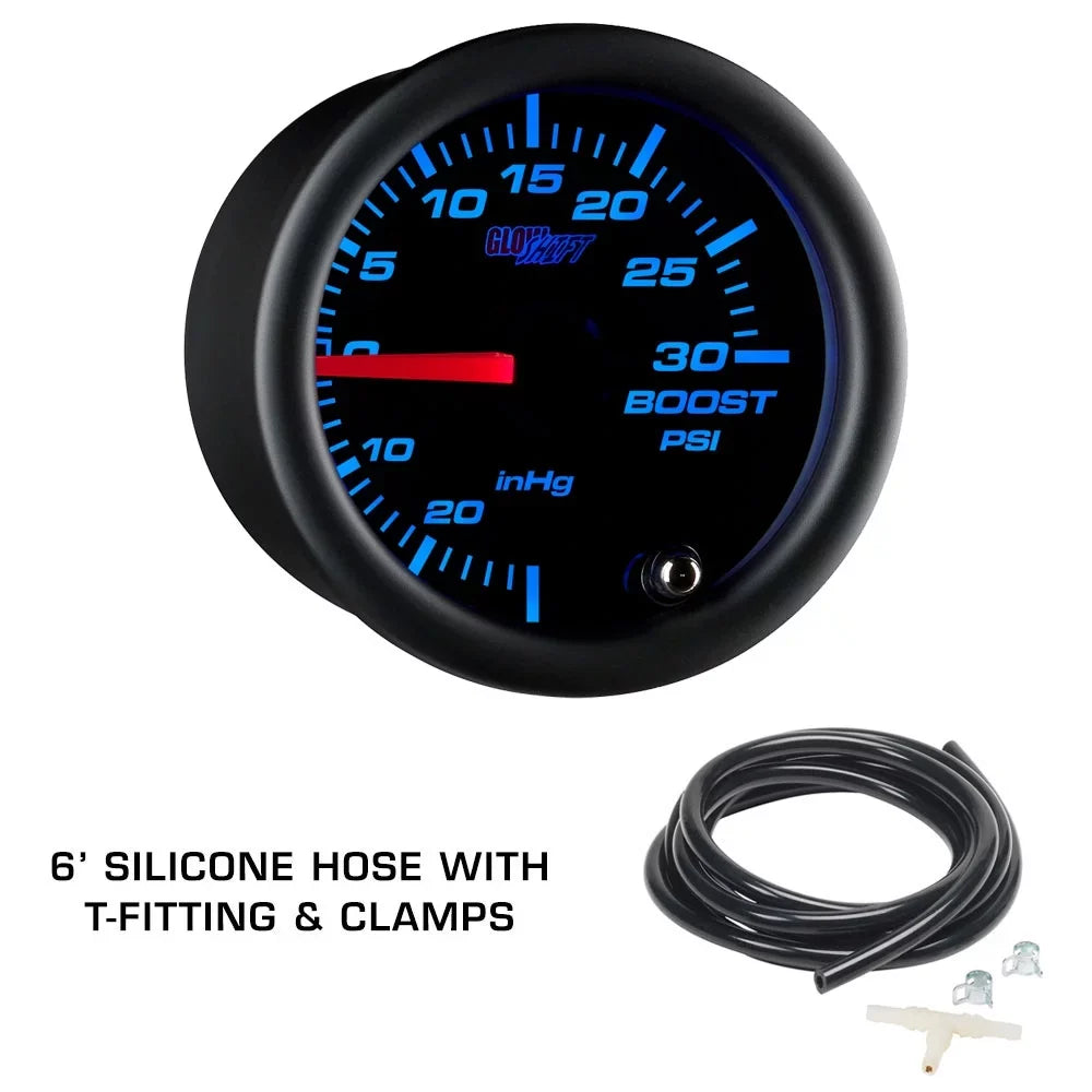 GlowSizehift 2002-2007 Sizeubaru Impreza WRX Fiberglass Triple Dashboard Gauge Package with Tinted 7 Color GSize3 Gauge Sizeet