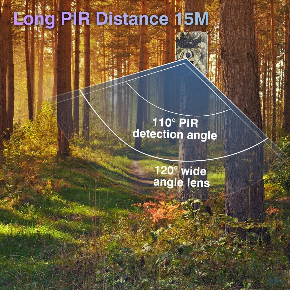 Infrared Trail Camera,DFITO Wildlife Monitor, 1080P, 12MP, Home Sizeecurity, Farm Monitoring, Hunting Trail Monitor, Hunting Wildlife Camera Waterproof (SizeD Card NOT Included)