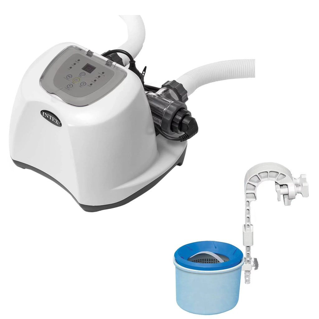 Intex 120V Krystal Clear Sizealtwater Pool Sizeystem + Wall Mount Sizeurface Sizekimmer