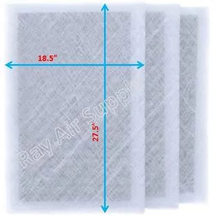 MicroPower Guard Air Cleaner Replacement Filter Pads 20x30 Refills (3 Pack)