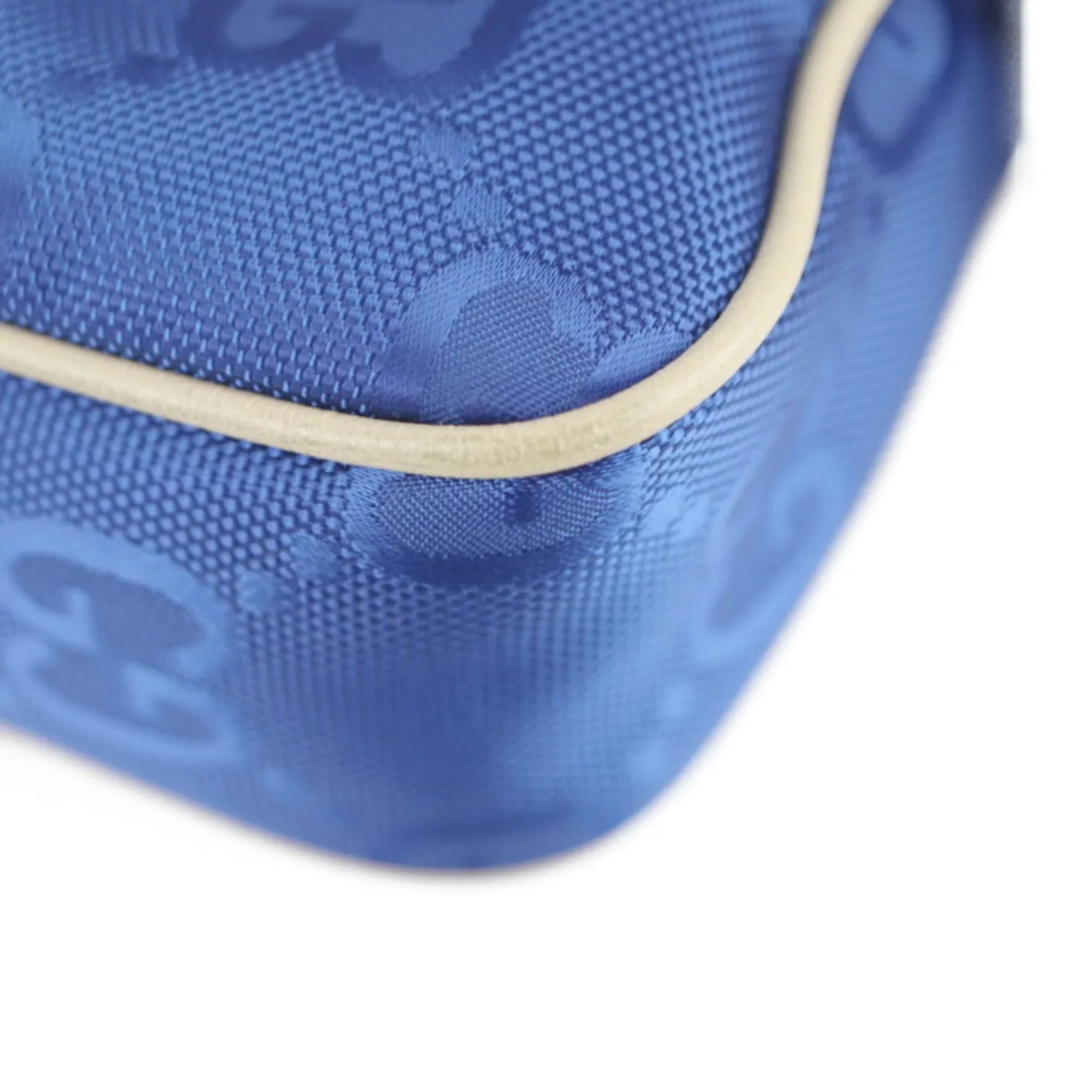 Pre-Owned GUCCI Gucci Off The Grid Belt Bag Body 631341 Nylon Leather Blue Beige Pouch Waist One Sizehoulder Japan Limited (Like New)