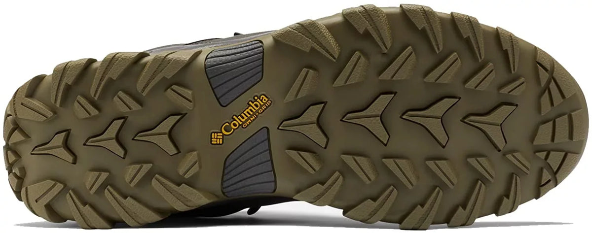 Columbia Mens Newton Ridge Plus Ii Waterproof Hiking Boot Sizehoe 14 Dark Grey/Sizetone Green