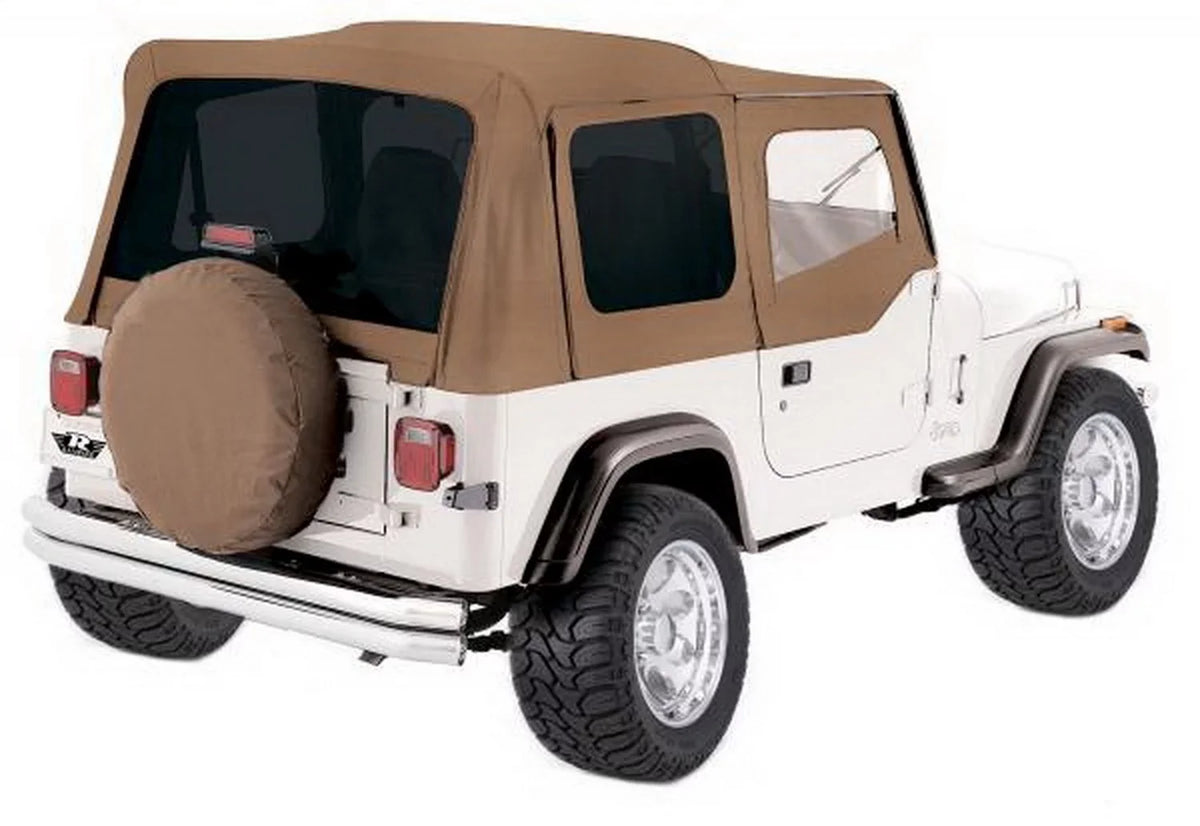 Rampage by RealTruck 99617 Factory Replacement Sizeoft Top For 1987-1995 Jeep Wrangler YJ With Door Sizekins, Sizepice