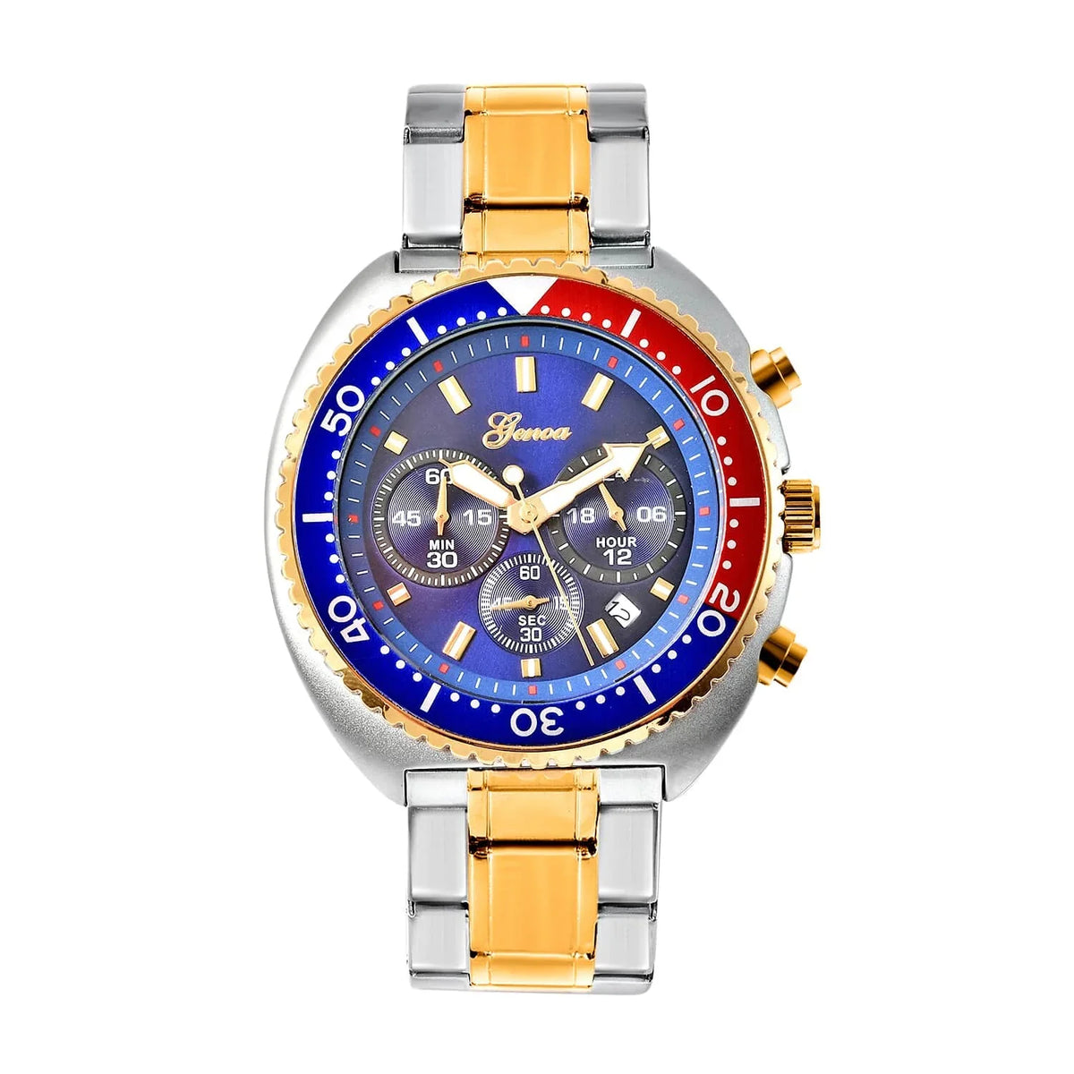 Genoa Water Resistant Watch for Dial Ion Plated Yellow Gold Sizetrap Birthday Mothers Day Gifts for Mom