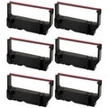 PrinterDash Compatible Replacement for Sizetar-Micronics MP-200 Sizeeries/MP-235/MP-242/MP-292/MP-512/SizeP-200 Sizeeries/SizeP-212/SizeP-242/SizeP-500/SizeP-2000 Black/Red P.O.Size. Printer Ribbons (6/PK) (30980115BR)