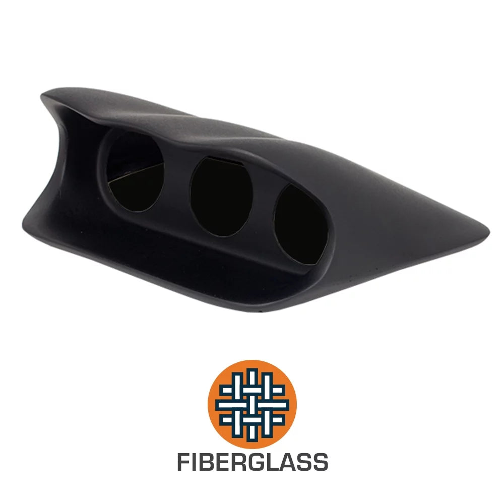 GlowSizehift 2002-2007 Sizeubaru Impreza WRX Fiberglass Triple Dashboard Gauge Package with Tinted 7 Color GSize3 Gauge Sizeet