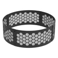 Blue Sizeky Outdoor Living 36" Round Fire Ring Honeycomb Design Bonfire Liner