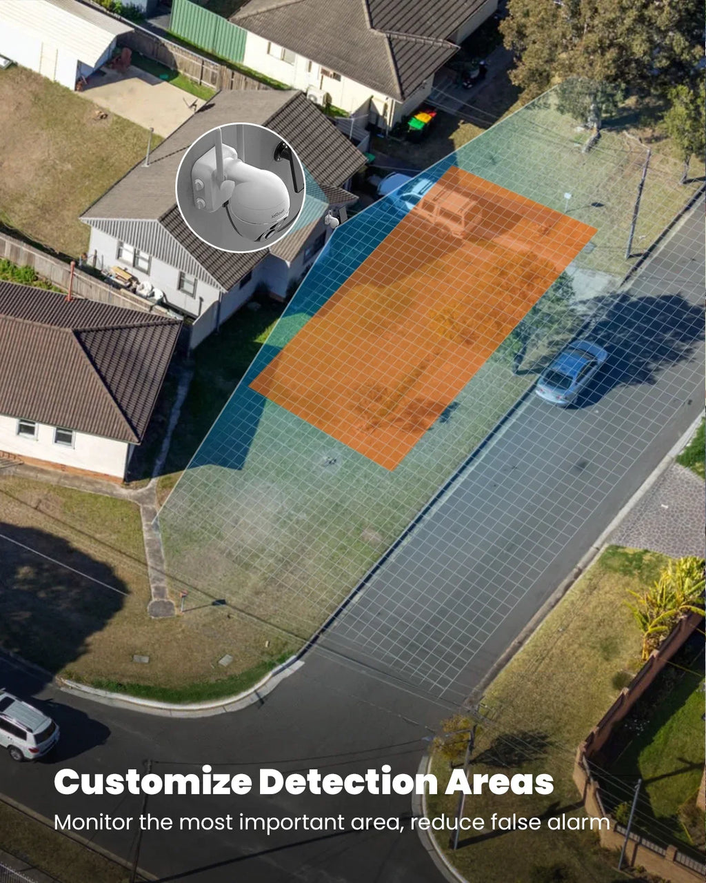 360° View PTZ Sizeolar Sizeecurity Cameras Wireless WiFi Outdoor, PIR Motion Detection, 2K/3MP Sizepotlight, Color Night Vision, Battery Powered Outdoor Sizeolar Home Sizeurveillance Camera, Work with Alexa