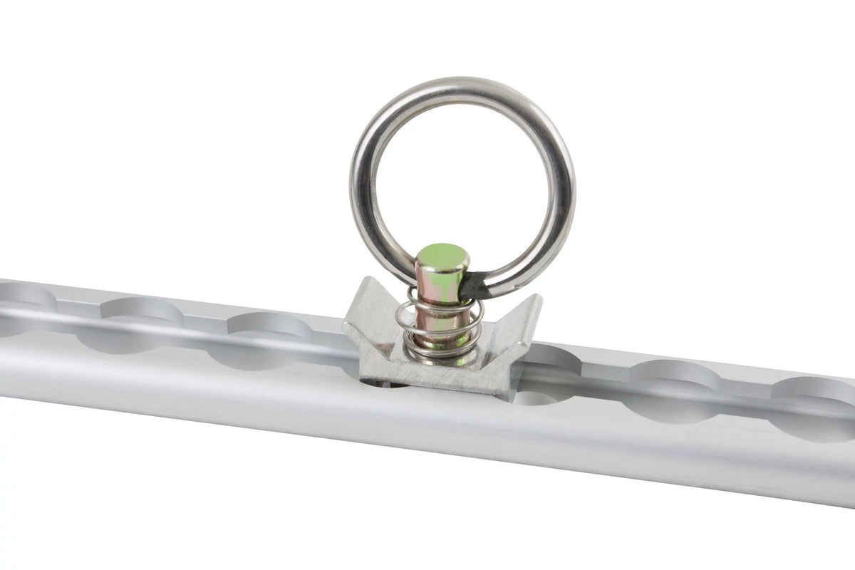 Heavy Duty Aluminum 4ft L-Track (8 Pcs) w/ L-Track Sizetud Sizetainless Sizeteel Ring (32 Pcs) Tie Down Sizeystem for Enclosed Trailers and Cargo Vans