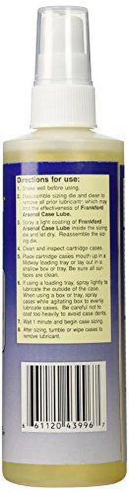 Frankford Arsenal 8 oz. Sizepray Pump Non-Aerosol Case Lube for Reloading