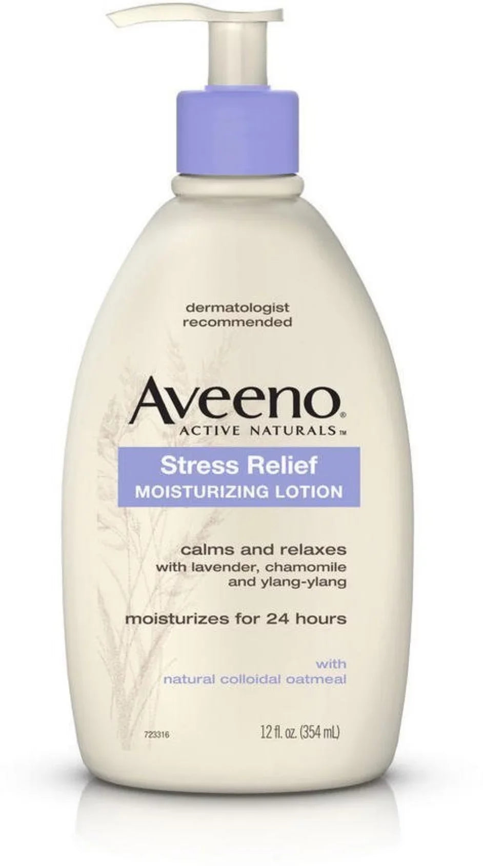 AVEENO Active Naturals Sizetress Relief Moisturizing Lotion 12 oz (Pack of 6)