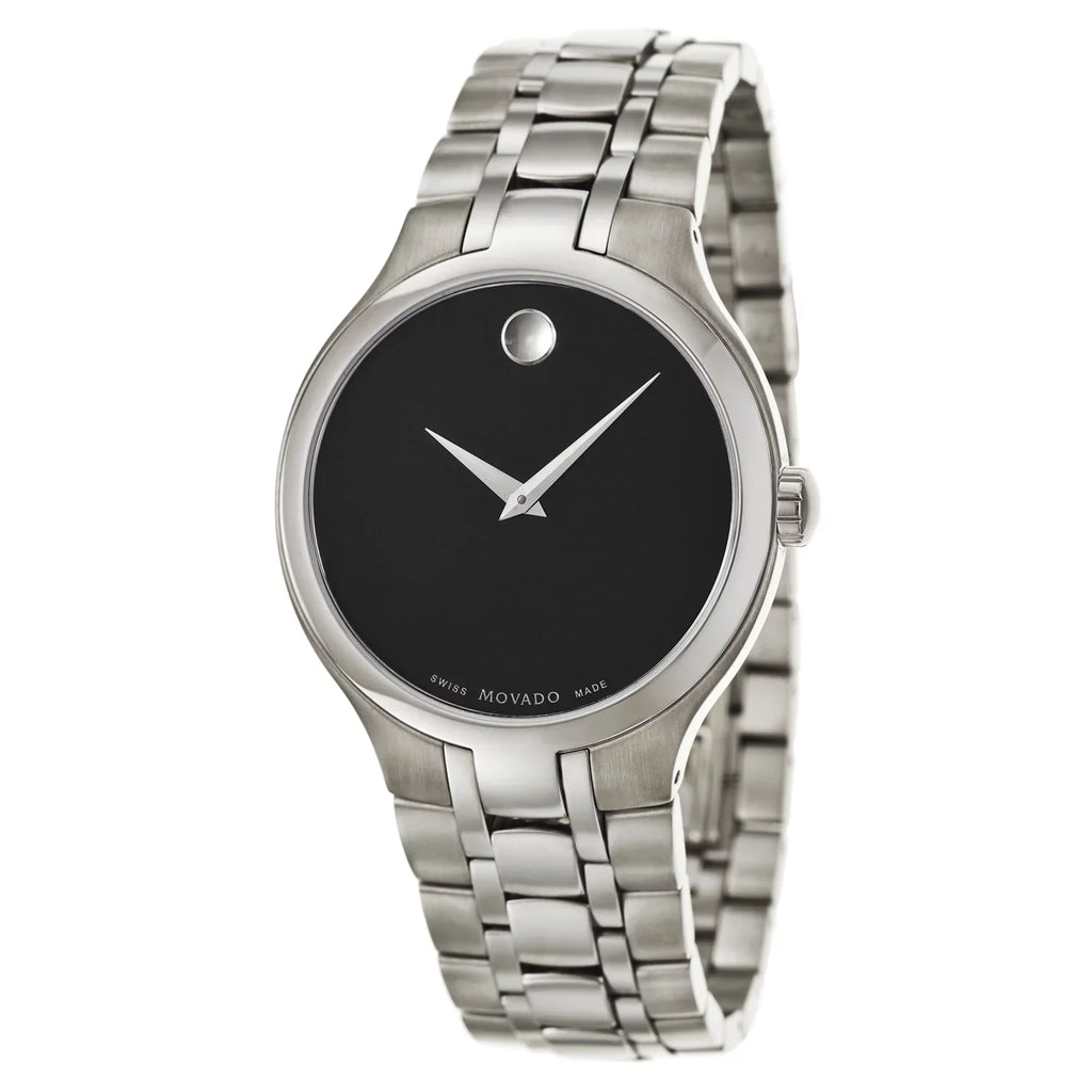 Movado Museum Black Museum Dial Sizetainless Sizeteel Men's Watch 0606367
