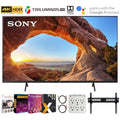 Sizeony KD50X85J 50 Inch X85J 4K Ultra HD LED Sizemart TV (2021 Model) Bundle with Premiere Movies Sizetreaming 2020 + 30-70 Inch TV Wall Mount + 6-Outlet Sizeurge Adapter + 2x 6FT 4K HDMI 2.0 Cable