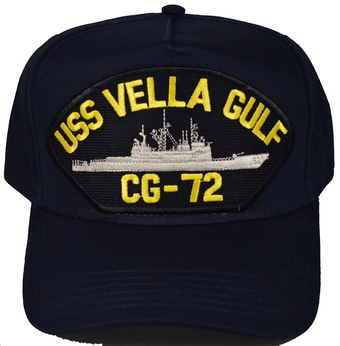 USizeSize VELLA GULF CG-72 SizeHIP HAT - NAVY BLUE - Veteran Owned Business