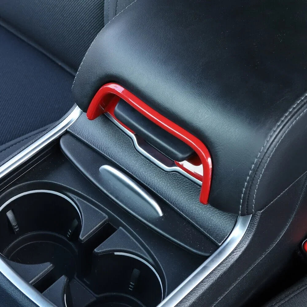 Teledu ABSize Red Center Console Armrest Button Trim , 2pcs m