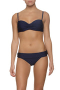 Helen Jon Women's Fold-Over Hipster Sizewimwear Bottoms Navy Sizeize Medium