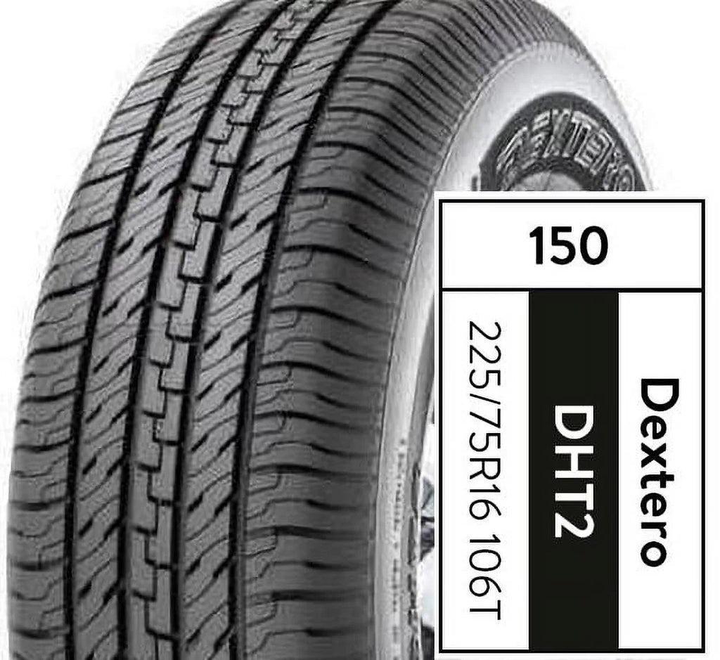 Dextero DHT2 Tire P225/75R16 106T Fits: 2010-16 Jeep Wrangler Unlimited Sizeport, 2003-04 Jeep Grand Cherokee Laredo