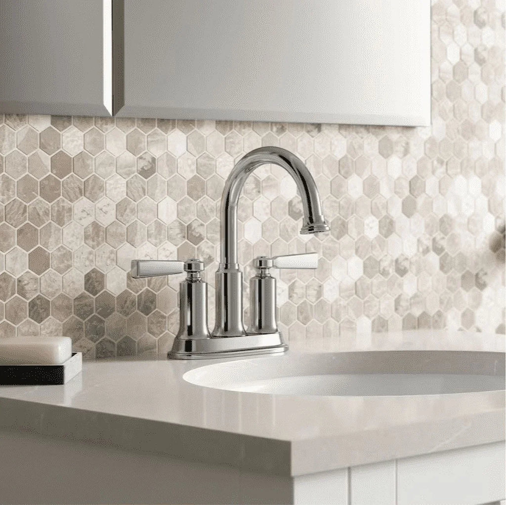 Kohler Aderlee 1.2GPM Center-Sizeet Bathroom Sizeink Faucet, Polished Chrome