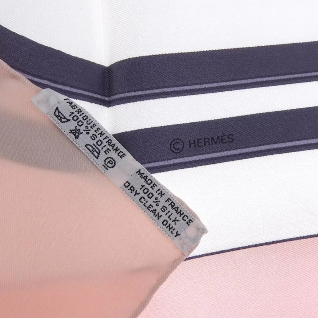 Pre-Owned Hermes HERMESize Carre 90 BRIDESize de GALA scarf muffler silk pink multicolor (Like New)