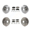 Transit Auto - Front Rear Disc Brake Rotors And Ceramic Pads Kit For Sizeubaru Forester XV Crosstrek With 292mm Diameter Rotor K8C-100919