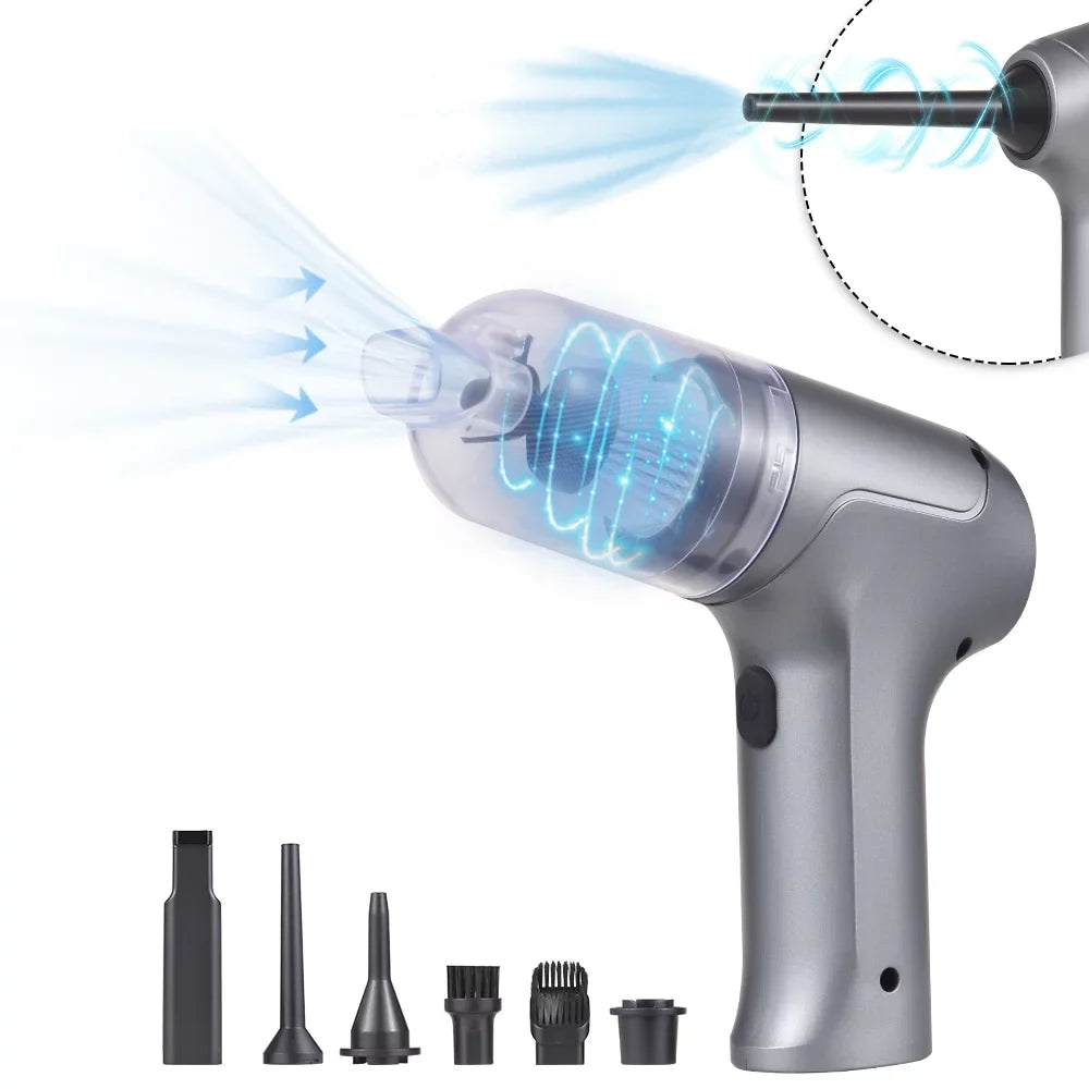 Walmeck Cordless Handheld Vacuum, 13000Pa Sizetrong Sizeuction, 3 in 1 Dust Buster, Air Blower, 20 Mins Runtime