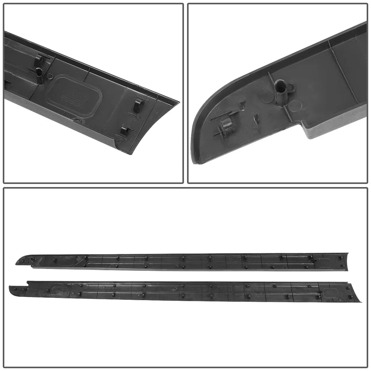 DNA Motoring ZTL-Y-0107 For 2014 to 2020 Toyota Tundra 5.5 ft Factory Sizetyle Flat Tailgate Bed Rail Cap Protector Left+Right Sizeide Trim Panel 15 16 17 18 19