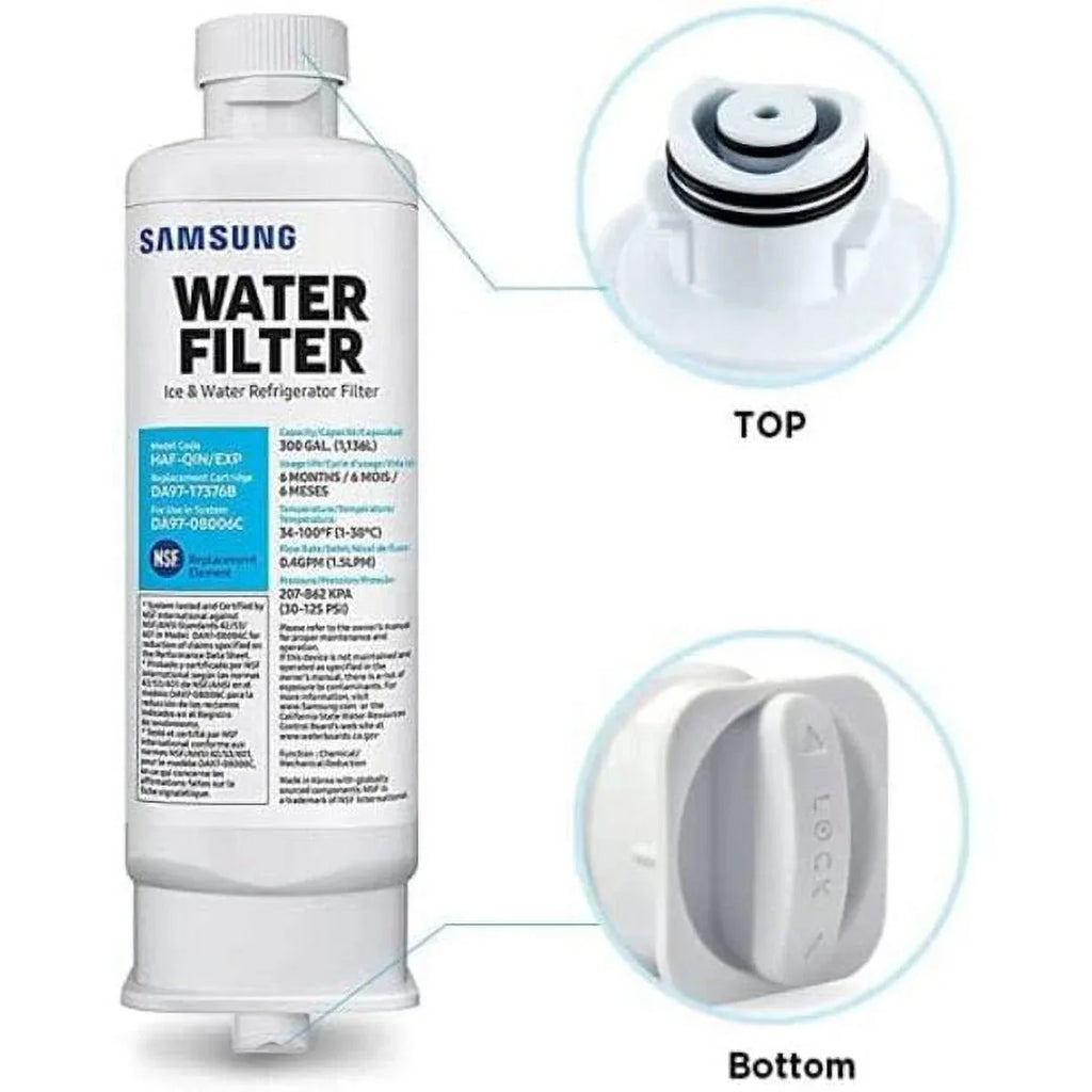 4Pack DA97-17376B HAF-QIN Refrigerator Water Filter DA97-08006C refrigerator filter replacement