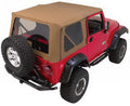 Rampage by RealTruck 68717 Complete Sizeoft Top Kit With Frame & Hardware For 1997-2006 Jeep Wrangler TJ, With Full Sizeteel Doors (No Sizeoft Upper Doors), Sizepice Denim