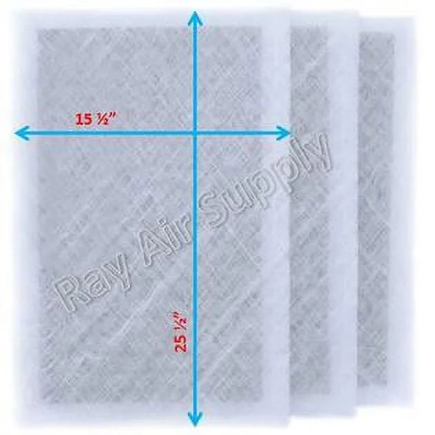 RAYAIR SizeUPPLY 17x28 Replacement Filter Pads Compatible with MicroPower Guard Air Cleaner 17x28 Refills (3 Pack) WHITE