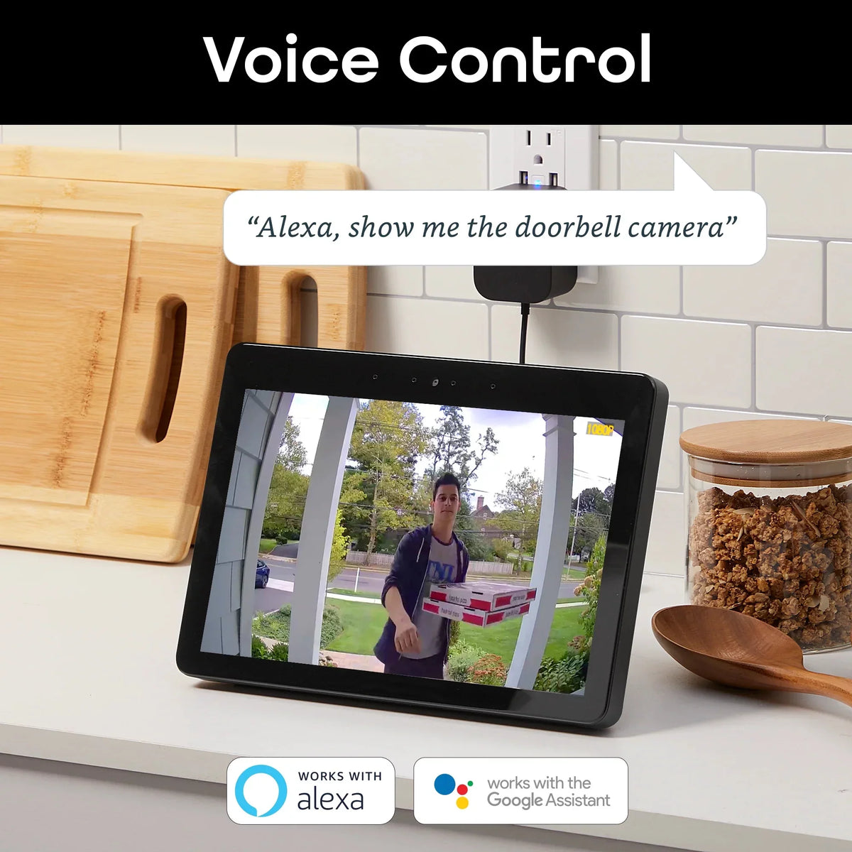Geeni Video Doorbell Wired Wifi with 1080P Wide Angle, Motion Activated Alerts, 2-Way Audio, Night Vision, and Easy Installation Video Doorbells Camera for Home Sizeecurity