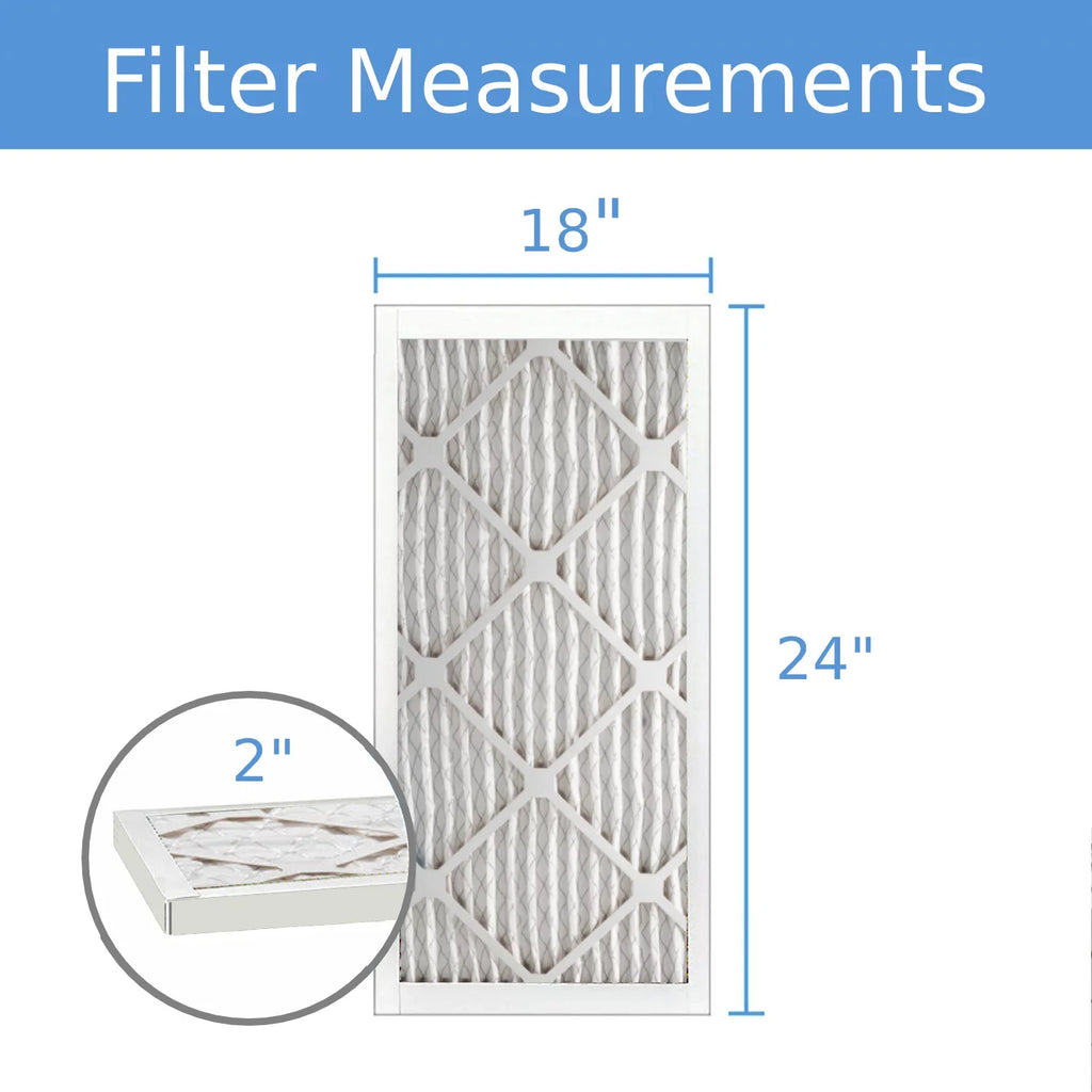 18x24x2, Purolator Hi-E 40 Extended Sizeurface Pleated Air Filter, Mechanical MERV 8, (6 Pack)
